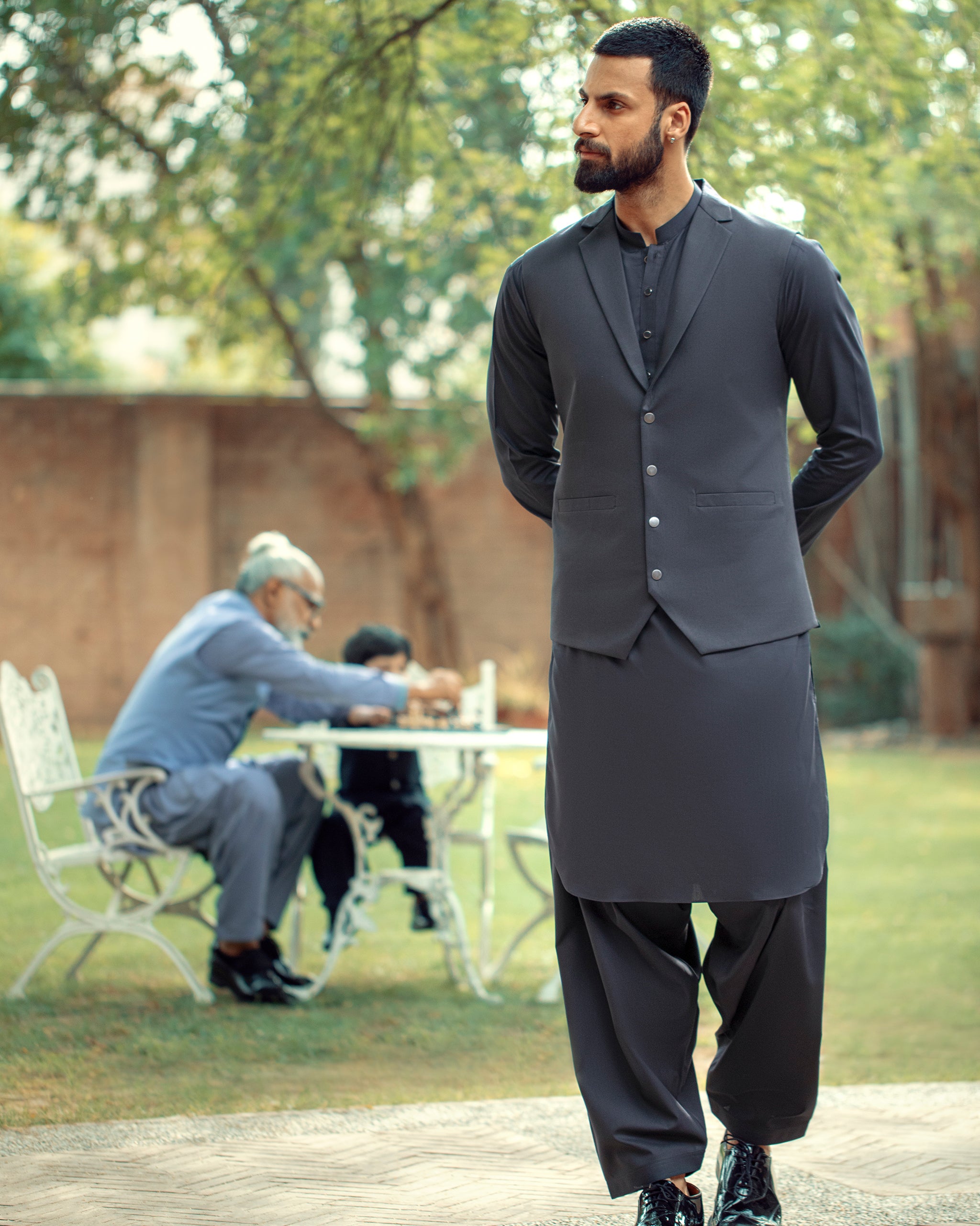Black Shalwar Kurta Shalwar With Waistcoat 2019 Waistcoat Shalwar
